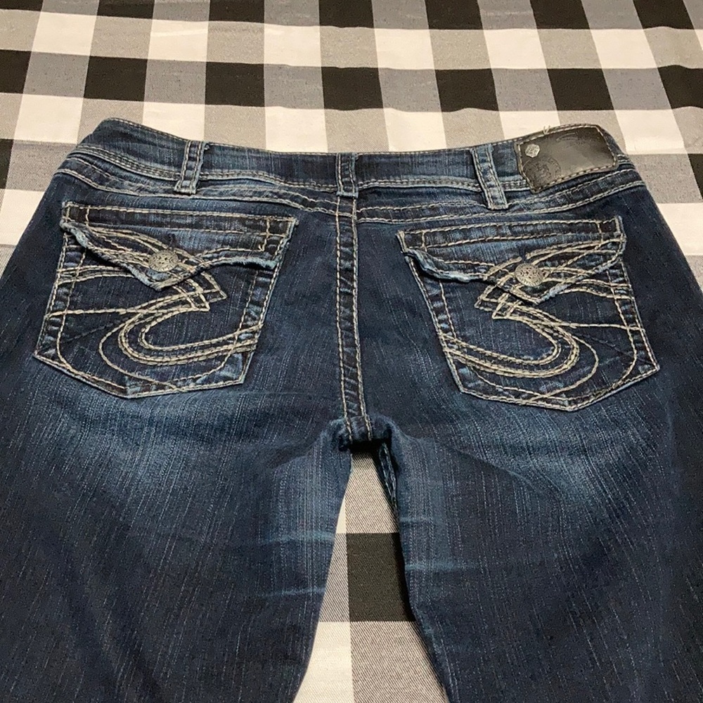 Silver Jeans Suki Surplus Size 33 x 32 Dark